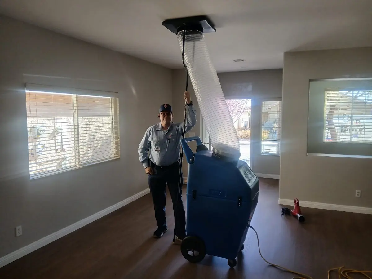 Professional Dryer Vent Cleaning work inside a Atlantic Beach home